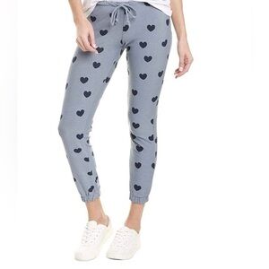 Chaser Gray Heart Joggers size medium